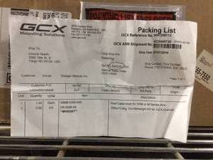 lot 87 image: New In Box GCX Mounting Solutions&nbspDual Cable Hook for VHM or M Series Arm WMM-0006-04D30lbs & New In Box 13.6kg Counterweight Kit for GCX Channel MV05367 DR-0026-99