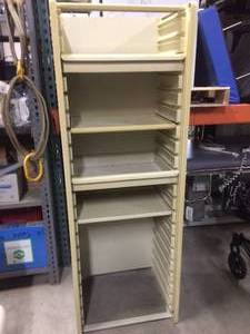 lot 92 image: Plastic Adjustable Shelving Storage Rack