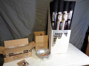 lot 49 image: 46 New BBQ Grilling Mats, New Lights, and Grilling Bowls