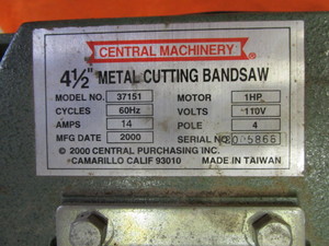 Horizontal Band Saw