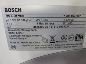 120v 4 gal Water Heater