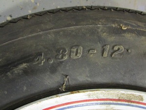 (New) Trailer Wheel & Tire 4.80-12   4 12 BC