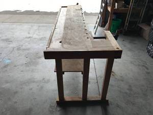 lot 2 image: Hard Maple Wood Working Bench