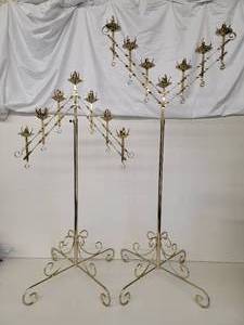 Two Stunning Vintage Candelabras -49 x 49 and 49 x 75