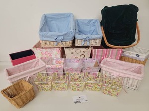 19 Storage Container and Basket Combination of Different Sizes