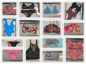 89 Assorted Womens Bathing Suits-XS-M NEW With Tags