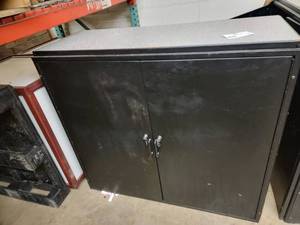 Large 48Wx19Dx43H Stackable Metal Two Tier Cabinet With Key I