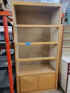 Tall 3 Shelf Cabinet with Bottom doors Gucci store