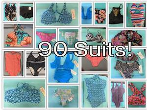90 Assorted Womens Bathing Suits NEW With Tags