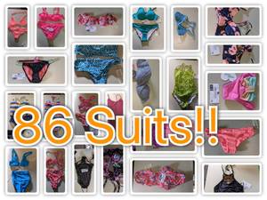 86 Assorted Womens Bathing SuitsNEW With Tags  Tori Praver, Clean Water, Cleobella, Sugar Coast, Xhilaration, & Shade & Shore