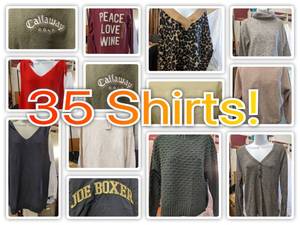 25 Assorted Womens Sweaters and Sweatshirts NEW With Tags