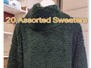 20 Assorted Womens Sweaters and Sweatshirts- XS-XS ALL NEW With Tags