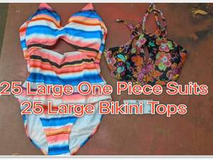 50 Clean Water Womens Bathing Suits- Large NEW