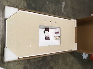 lot 12 image: Home Decorators 49 in Champagne Dunes Vanity Top review pictures