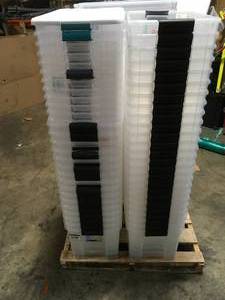 lot 24 image: Pallet with plastic storage boxes see pictures