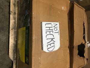lot 28 image: Lot of 2 John Deere Rear Bagger 42 in open box not used