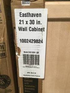 lot 35 image: Pallet with assorted cabinets see pictures