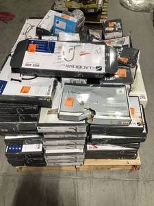 lot 45 image: Pallet of Glacier Bay Kitchen and bathroom faucets original returns