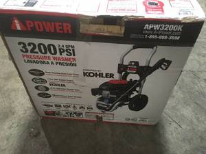 lot 21 image: A-ipower 3200 PSI 2.4 GPM Gas Pressure Washer with Kohler Engine not used see pictures