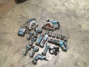 lot 31 image: Lot assorted Makita power Tools used see pictures