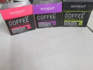 lot 29 image: 3- 20 ct Boxes Bestpresso Coffee Ca...