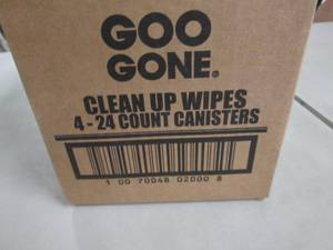 lot 35 image: 4- 24 ct Canisters Goo Gone Clean U...