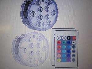 lot 49 image: 4 pks Qoolife Submersible LED Light...