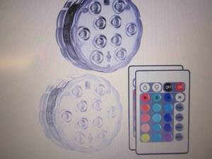 lot 50 image: 4 pks Qoolife Submersible LED Light...