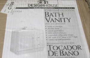 lot 66 image: Wyndham 36 in. W x 21 in. D Unassem...