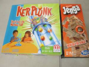 lot 97 image: Kerplunk, Jenga...