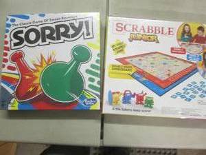 lot 114 image: Sorry, Scrabble Junior...
