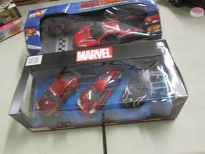lot 165 image: RC Spitfire, 3 Marvel Cars...