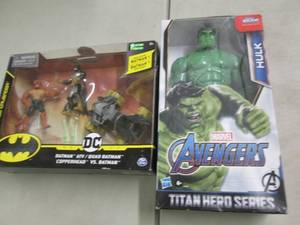 lot 171 image: Batman & Hulk Play Figures...