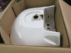 lot 195 image: Glacier Bay Pedestal Sink Basin - d...