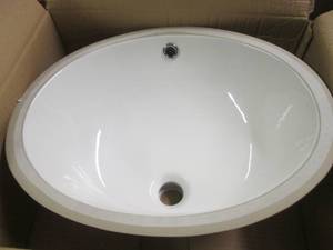lot 207 image: Foremost 18.5 inch oval Sink Basin...
