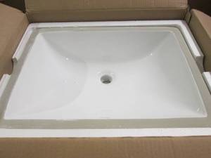 lot 209 image: Undermount 20x15 inch Rectangular S...
