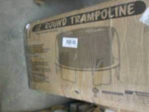 lot 216 image: 12 foot Round Trampoline open box, ...