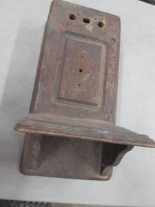 lot 229 image: Wood Vintage Telephone Housing...