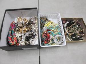 lot 236 image: 3 Flats Assorted Jewelry...