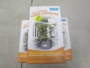 lot 276 image: 3 Self Watering Fabric Garden Pots...