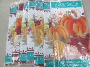 lot 292 image: 7-2pks 54x108 inches Plastic Thanks...