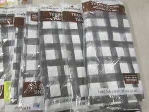 lot 293 image: 6- 54x88 inch Plastic Table Cloths...