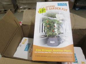 lot 301 image: 3 Self Watering Fabric Garden Pots...