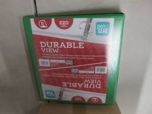 lot 306 image: 12 - 1 inch Durable View D ring Bin...