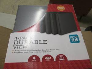 lot 308 image: 2- 4pks 1 inch Durable View D Ring ...