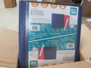 lot 310 image: 6- 1.5 inch Binder Bundles...