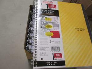 lot 332 image: 16 Wide Ruled One Subject Notebooks...