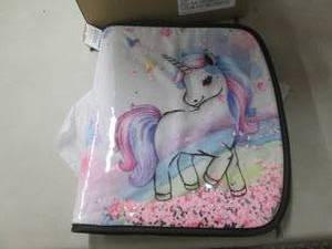 lot 336 image: 4 Unicorn Zipper Binders...
