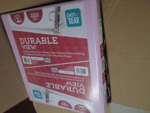 lot 343 image: 12 - 1 inch Durable View D ring Bin...