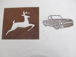 Metal deer cut out